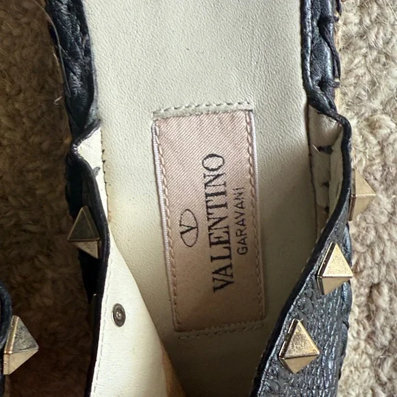 Valentino Black and Cream Espadrilles - Picture 4 of 4